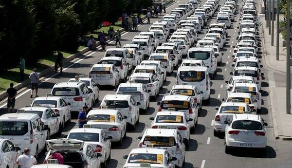 Taxi Strike at Spain