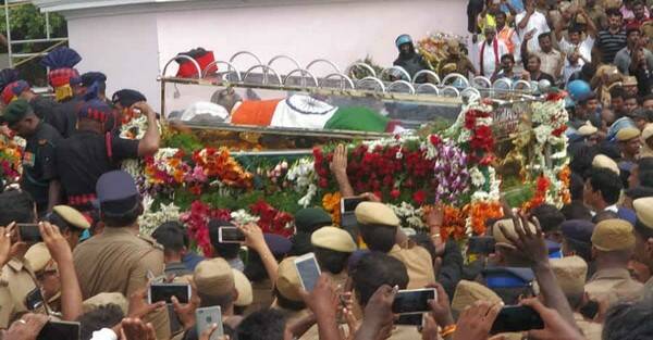 Karunanidhi funeral