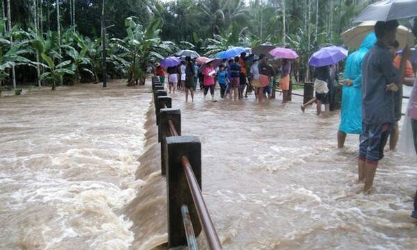 Heavy rain at Kerala