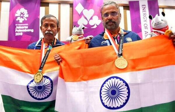 Sixty-year-old men get the medal